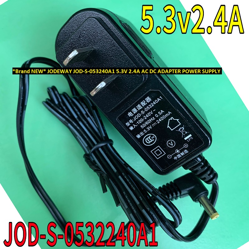 *Brand NEW* JODEWAY JOD-S-053240A1 5.3V 2.4A AC DC ADAPTER POWER SUPPLY - Click Image to Close